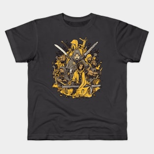 wutang shaolin warrior Kids T-Shirt